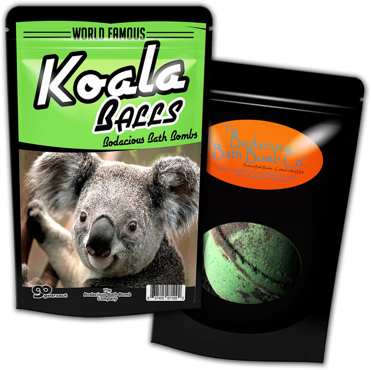 The Bodacious Bath Co. Koala Balls Bath Bombs - Eucalyptus Scented, 2 Count, Relaxing & Rejuvenating, Fun Gifts for All Ages Beauty & Personal Care The Bodacious Bath Co.