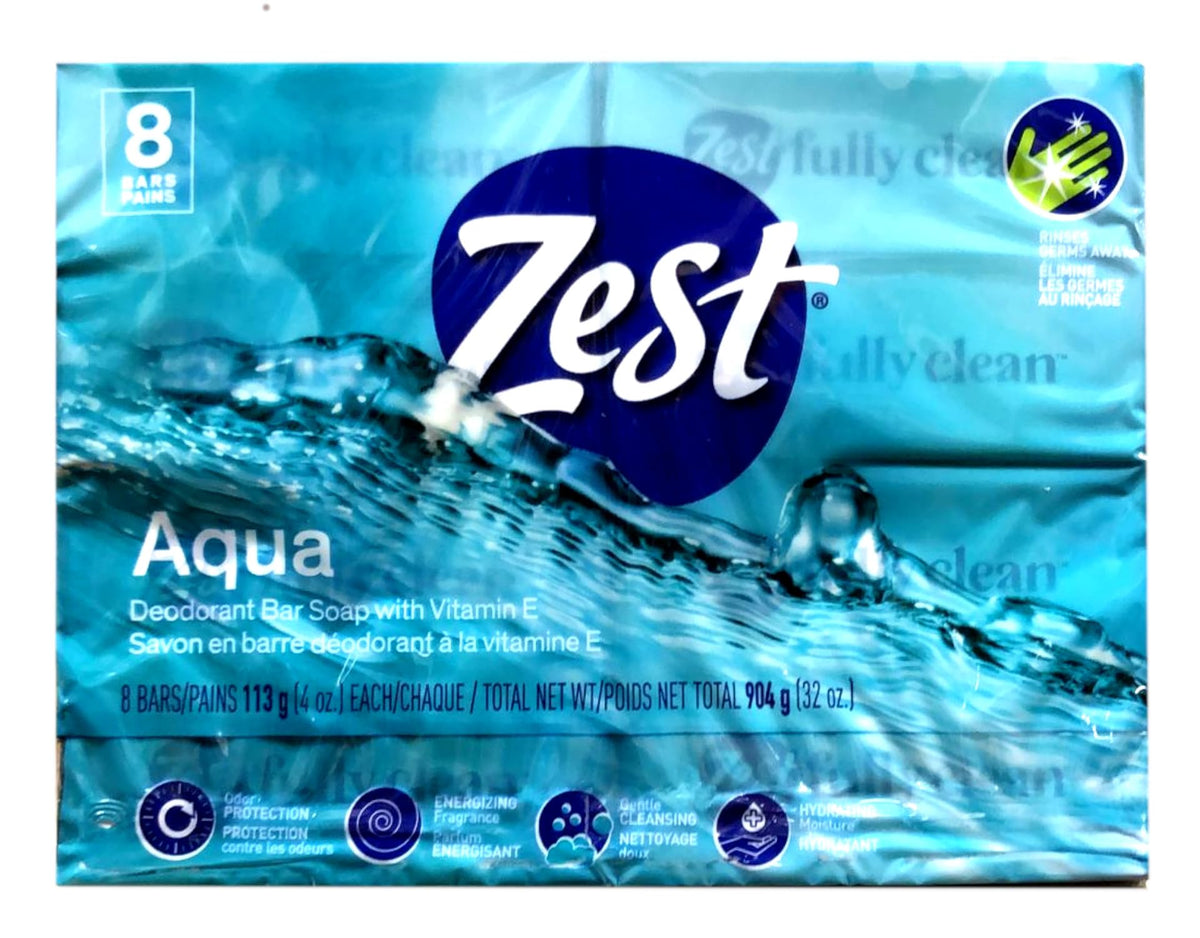 Zest Aqua Bar Soap 4 Ounce Bars, 16-Count Beauty & Personal Care Zest