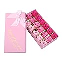 Rotumaty 18 PCS Floral Scented Bath Soap Rose Flower Petals, Plant Essential Oil Rose Soap Set, Best Gifts for Her Women Girls Mom Lover Birthday Beauty & Personal Care Rotumaty