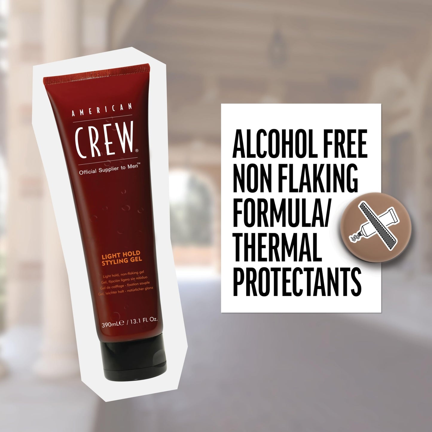 American Crew Men's Hair Gel, Light Hold Styling Product Gift for Him, 13.1 fl oz Beauty & Personal Care AMERICAN CREW