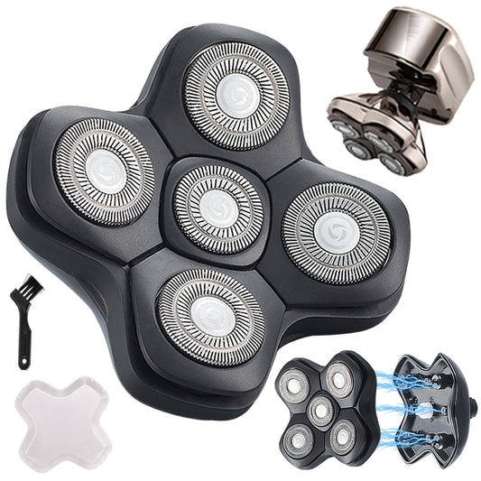 New Upgrade Head Shaver Replacement Heads for Skull Shaver Pitbull Platinum Pro Butterfly Kiss, and Palm Hypo-Allergenic Electric Razor Beauty and Personal Care VRMETA