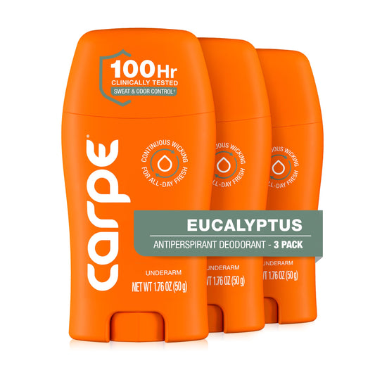 Carpe Underarm Antiperspirant Deodorant for Women and Men - Antiperspirant Deodorant for Stinky, Sweaty Armpits - 100 Hour Sweat & Odor Control Beauty and Personal Care Carpe