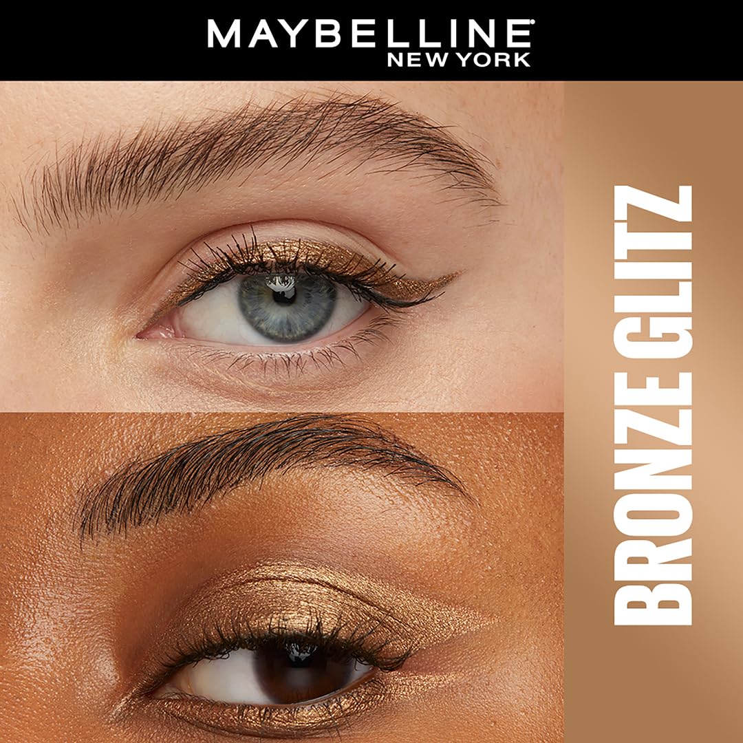 MAYBELLINE New York Tattoo Studio Long-Lasting Sharpenable Eyeliner Makeup Pencil, Glide on Smooth Gel Pigment, 36 Hour Wear, Waterproof Bronze Glitz Beauty & Personal Care MAYBELLINE