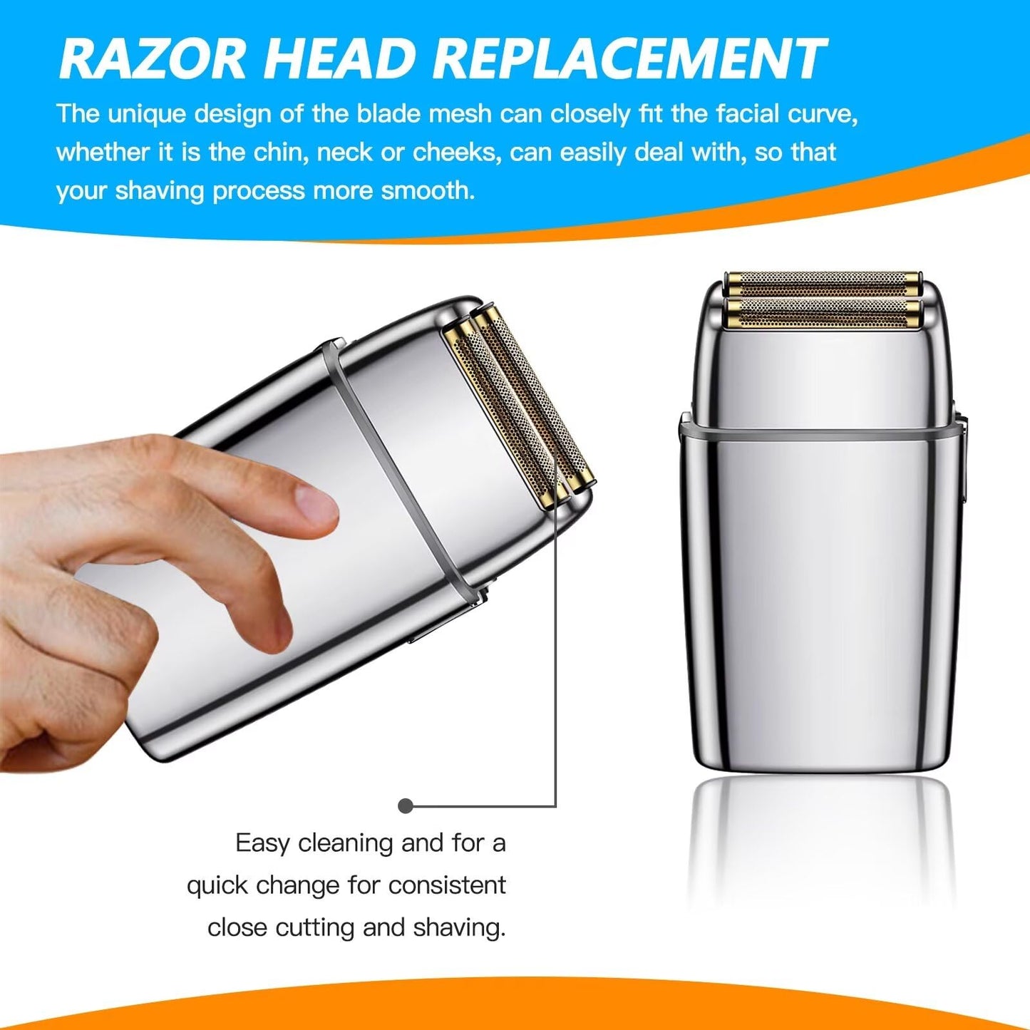 Performance Electric Men Shaver Replacement Foil & Cutters Suitable for BaBy-liss PRO Metal-FX FXRF2 Foil Shaver Beauty and Personal Care YKISON