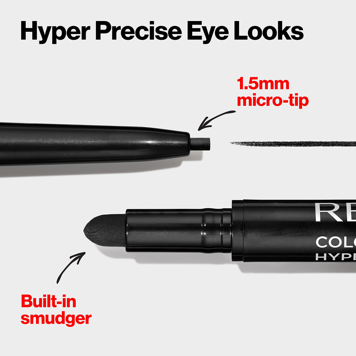 Revlon Gel Eyeliner, ColorStay Micro Hyper Precision Eye Makeup with Built-in Smudger, Waterproof, Stocking Stuffer for Women, 215 Brown, 0.002 oz Beauty & Personal Care REVLON