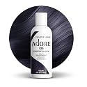 Adore Semi Permanent Hair Color (125 Purple Black) | Vegan & Cruelty-Free Black Hair Dye | No Ammonia, No Peroxide, No Alcohol | 4 Fl Oz Beauty & Personal Care Adore