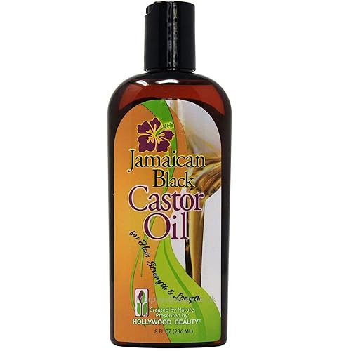 Hollywood Beauty jamaican black castor oil 8 fluid ounce, Black, 8 Fl Oz Beauty & Personal Care Hollywood Beauty