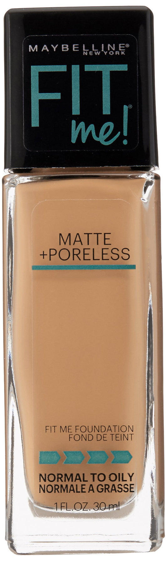 Maybelline New York Fit Me Matte Plus Poreless Foundation, Classic Beige, 1 Fluid Ounce
