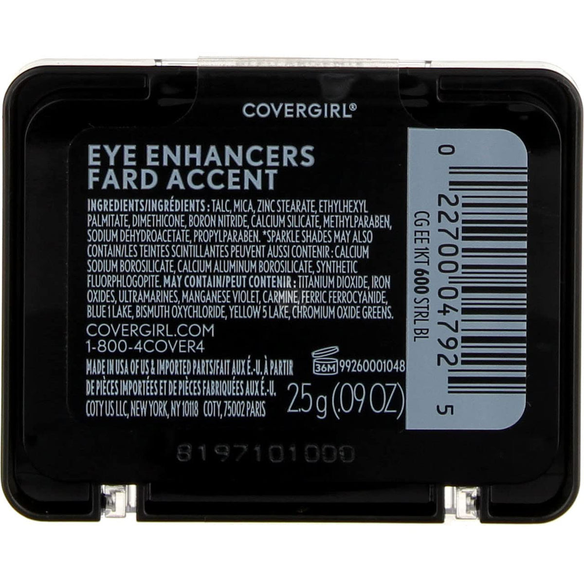 CoverGirl Eye Enhancers 1 Kit Shadow, Sterling Blue [600] 0.09 oz (Pack of 5) Beauty & Personal Care COVERGIRL