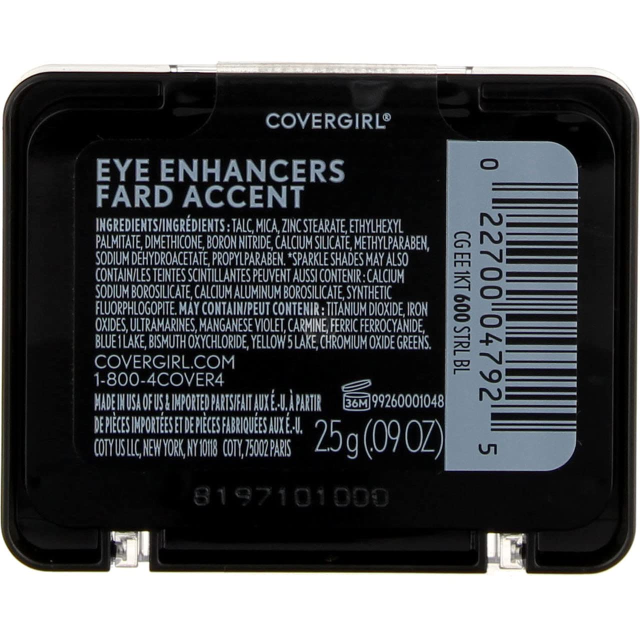 CoverGirl Eye Enhancers 1 Kit Shadow, Sterling Blue [600] 0.09 oz (Pack of 9) Beauty & Personal Care COVERGIRL