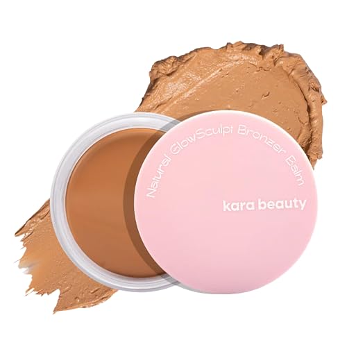 Kara Beauty Natural Glow Sculpt Bronzer Balm with Creamy Buildable Coverage, Hydrating Face Balm with Vitamin E, Lightweight Cream Bronzer for Natural Beauty & Personal Care Kara Beauty