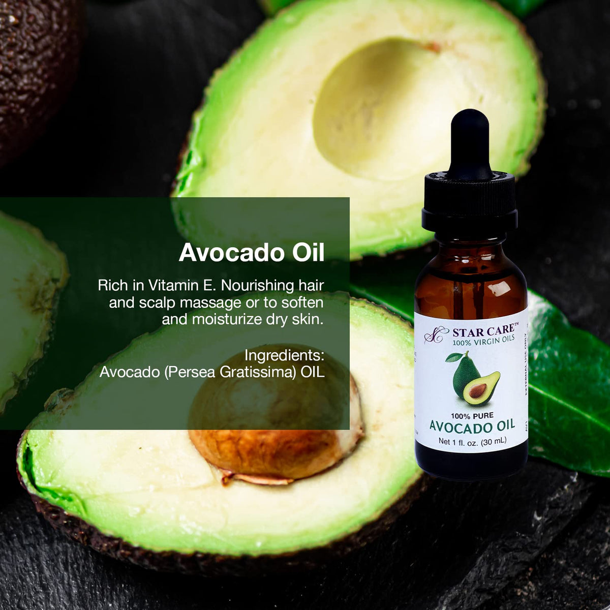 STAR CARE 100% Pure Avocado Oil Virgin Moisturizing Oil