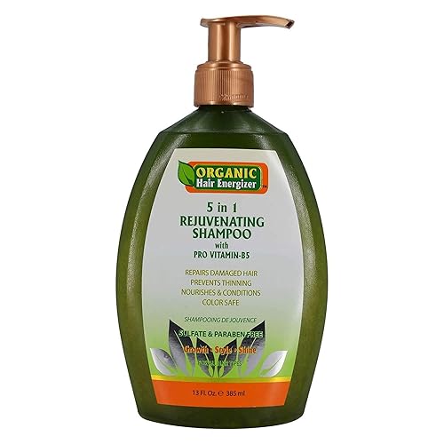 Organic Hair Energizer 5 In 1 Rejuvenating Shampoo 13 Oz Beauty & Personal Care Organic Hair Energizer