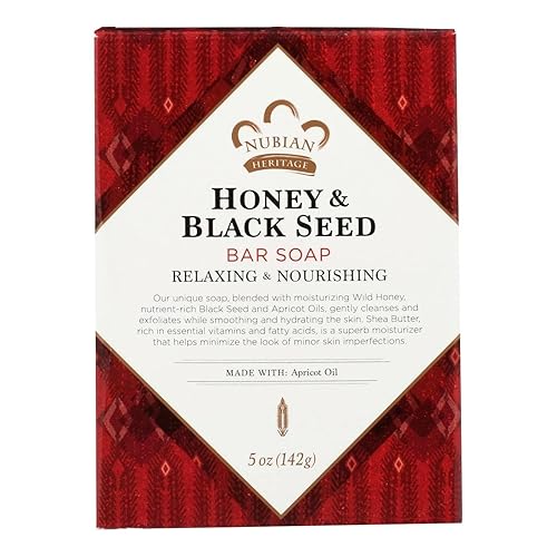 Nubian Heritage Soap Bar, Honey and Black Seed, 5 Ounce Beauty & Personal Care Nubian Heritage