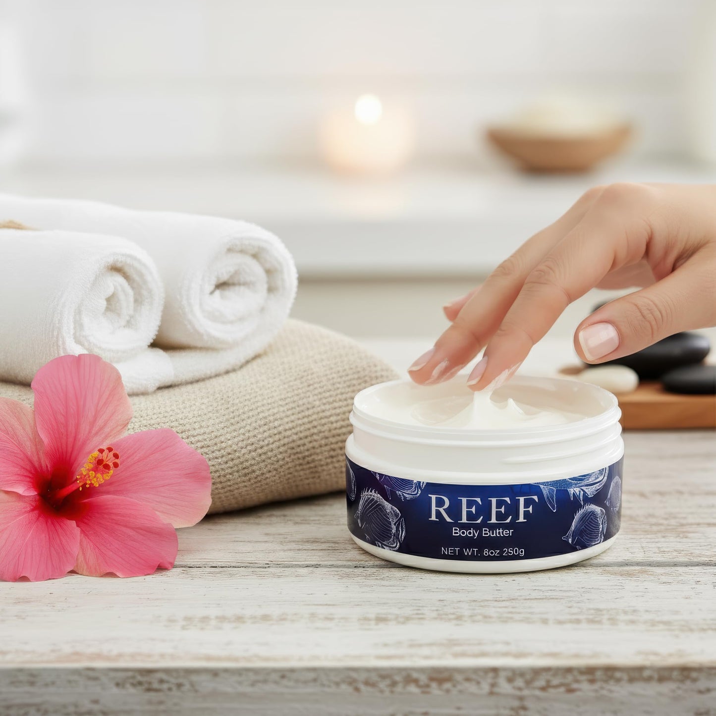 Jolitee Reef Luxury Body Butter - Shea & Cocoa with Sea Kelp Extract - Hydrating Skincare, 8 oz (230 g) Beauty & Personal Care Jolitee