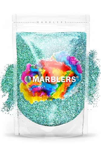 MARBLERS Holographic Glitter [Unicorn Teal] 3oz (85g) | Fine | Non-Toxic, Vegan, Cruelty-Free | Face, Body, Eyeshadow, Hair, Festival, Party Makeup | Beauty & Personal Care MARBLERS