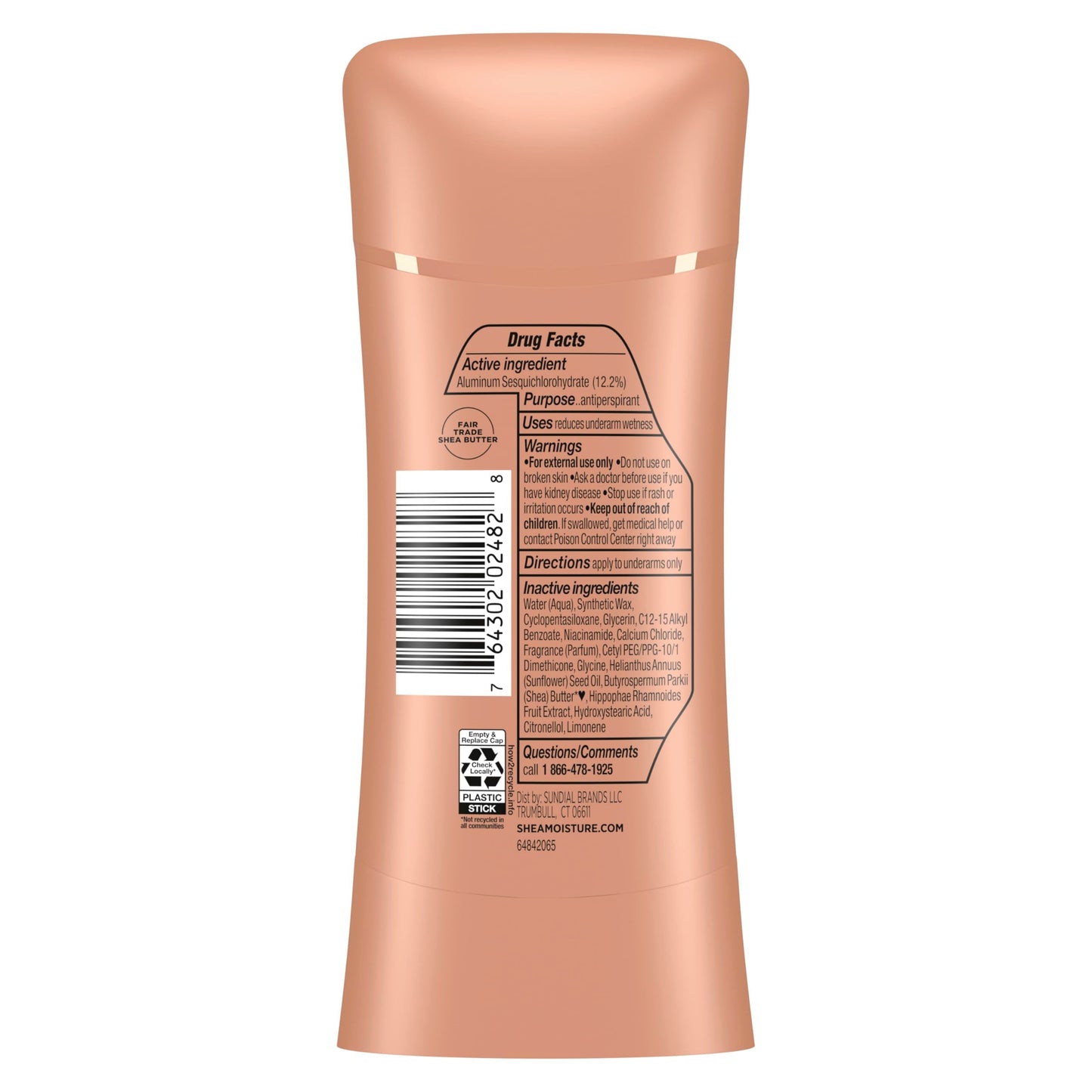 SheaMoisture Antiperspirant Deodorant Stick for 48HR Sweat & Odor Protection Even Tone with No Parabens & No Mineral Oil 2.6 oz Beauty and Personal Care Shea Moisture