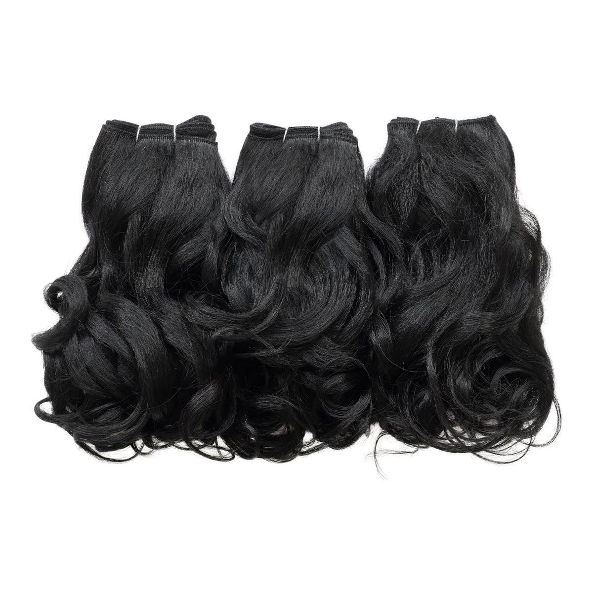 Janet Collection Human Hair Blend Weave Remy Illusion Loose 3pcs (NATURAL)