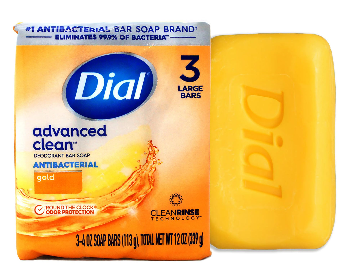 Dial 12402 4 oz. Gold Dial Antibacterial Soap Bars, 3 Pack Beauty & Personal Care Dial