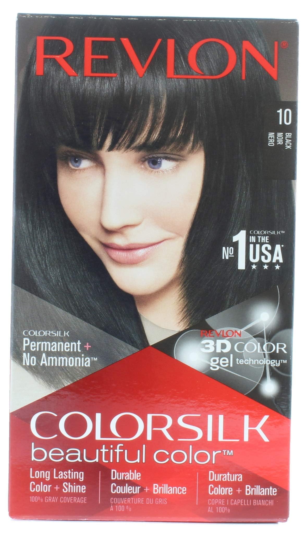 Revlon Colorsilk Beautiful Colour Hair Colourant 10 Black by Revlon Beauty & Personal Care REVLON