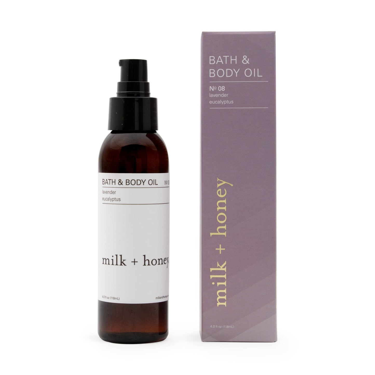 Lavender & Eucalyptus Bath Oil, N 08 by milk + honey Beauty and Personal Care milk + honey