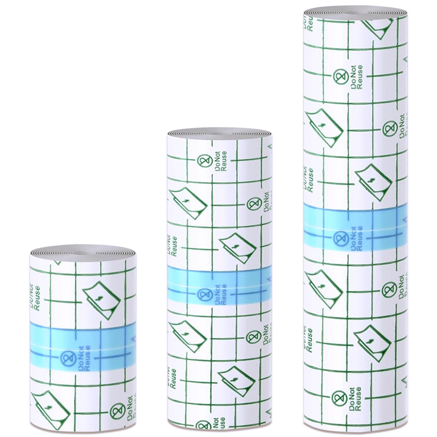 Emalla 3 Rolls Second Skin Tattoo Cover, Waterproof Tattoo Aftercare Bandage Breathable Tattoo Cover Up Patch Tape Tattoo Film 2", 4", 6" x 2.2 Yard Beauty and Personal Care Emalla Default Title