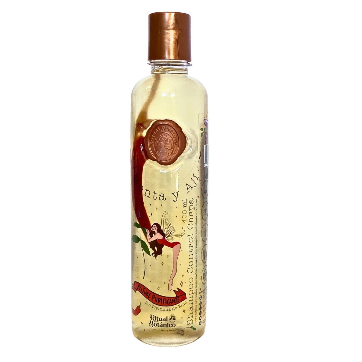 Ritual Botanico Dandruff Control with Mint and Chili, Shampoo Control Caspa con Menta y Aji, Natural Ingredients, 400ml