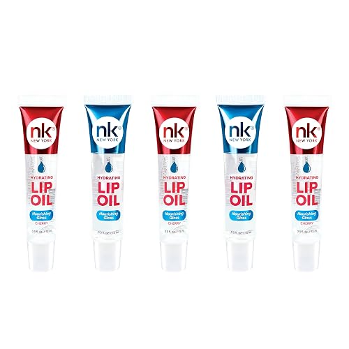Nicka K Hydrating Lip Oil Nourishing Glass (GLOSS2PK-CHERRY3PK) Beauty & Personal Care NICKA K NEW YORK