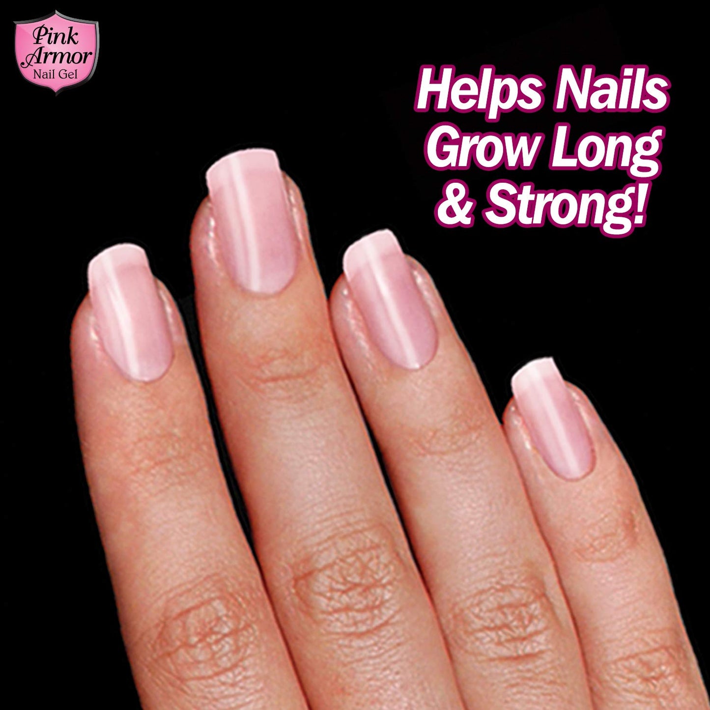 Ontel Armor Nail Gel, Pink, 0.45 Fl Oz, As Seen on TV Beauty & Personal Care Ontel
