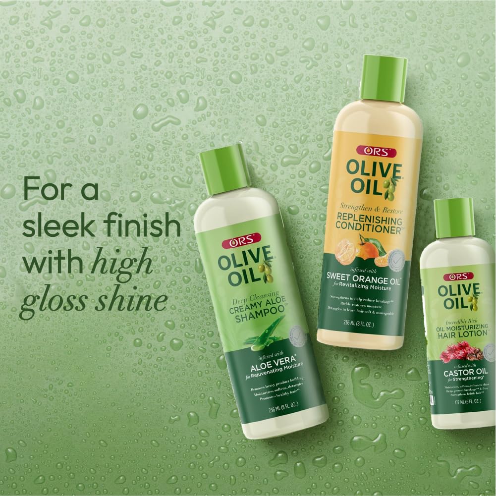 ORS Olive Oil Shampoo, Conditioner & Hair Lotion for Stronger and Healthier Hair 3 Piece Set Beauty & Personal Care ORS