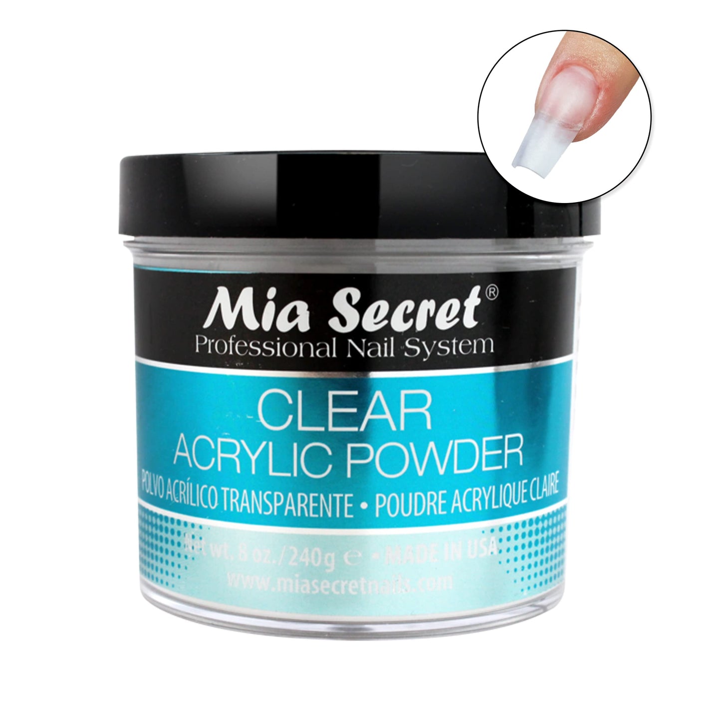 Mia Secret Clear Acrylic Powder (8oz) Beauty & Personal Care Mia Secret