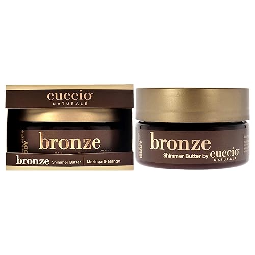 Cuccio Naturale Bronze Shimmer Butter - Hydrates Hands And Feet For Glow And Light Shine - Available In Two Bright And Shiny Shades - Naturally Rich Beauty & Personal Care Cuccio Naturale