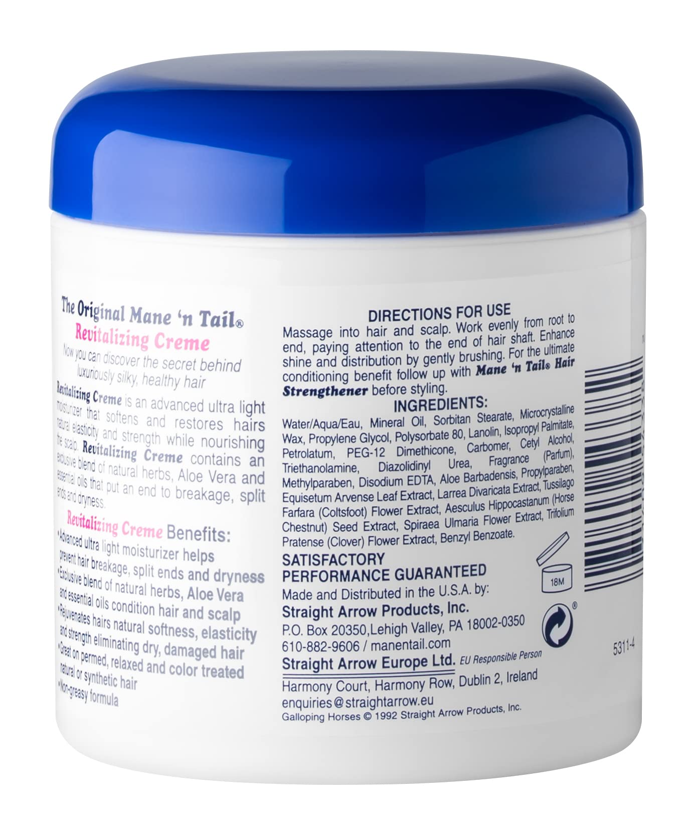 Mane 'n Tail Moisture Enriched Revitalizing Creme Treatment 5.5 Ounce Beauty & Personal Care Mane 'n Tail