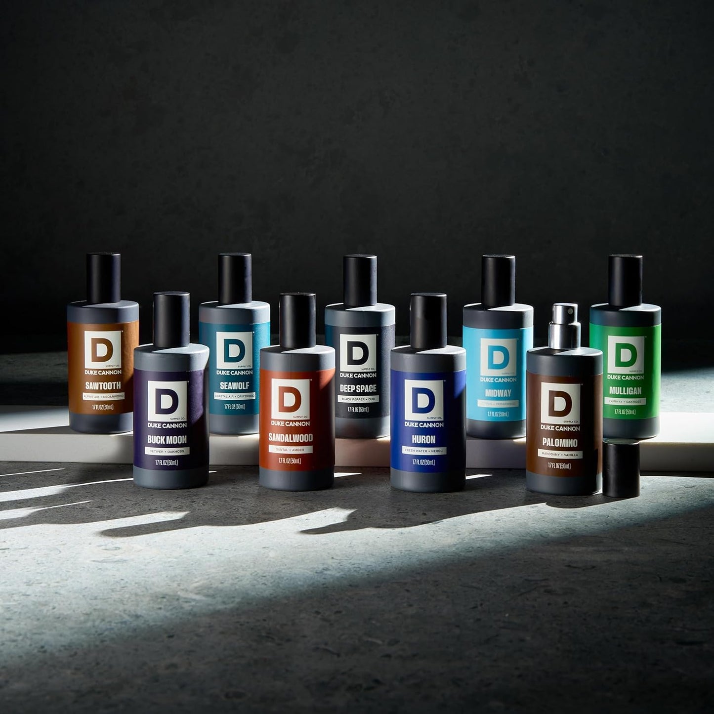 Duke Cannon Supply Co. Proper Cologne Sampler Discovery Set - (3 Pack) 0.3 fl oz - Eau de Parfum Cologne for Men - Sawtooth, Seawolf + Palomino Scents Beauty & Personal Care Duke Cannon Supply Co.
