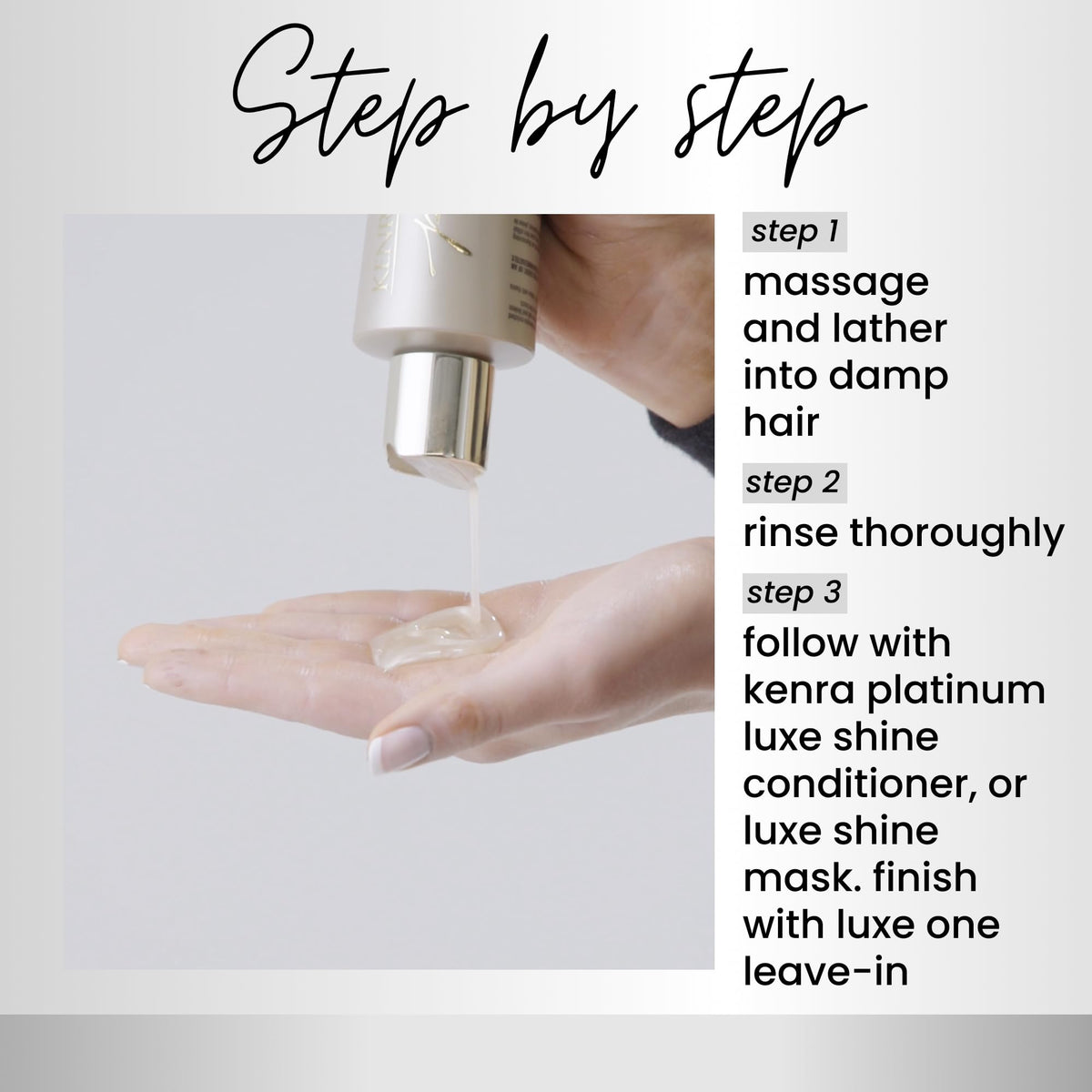 Kenra Professional Platinum Luxe Shine Shampoo | Gold Enriched | Lustrous Silkening Shampoo | Transforms Dull And Lifeless Strands To Glamorous Beauty & Personal Care Kenra