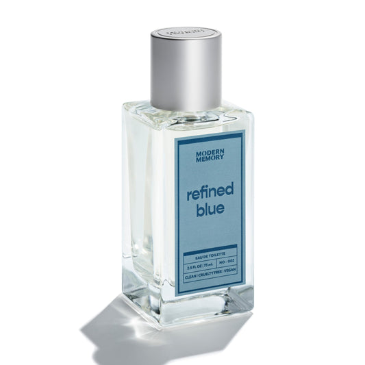 Modern Memory Refined Blue Eau de Toilette for Men, 2.5 fl oz - Notes of Bright Cirtrus, Ginger, & Rich Sandalwood Beauty & Personal Care Modern Memory
