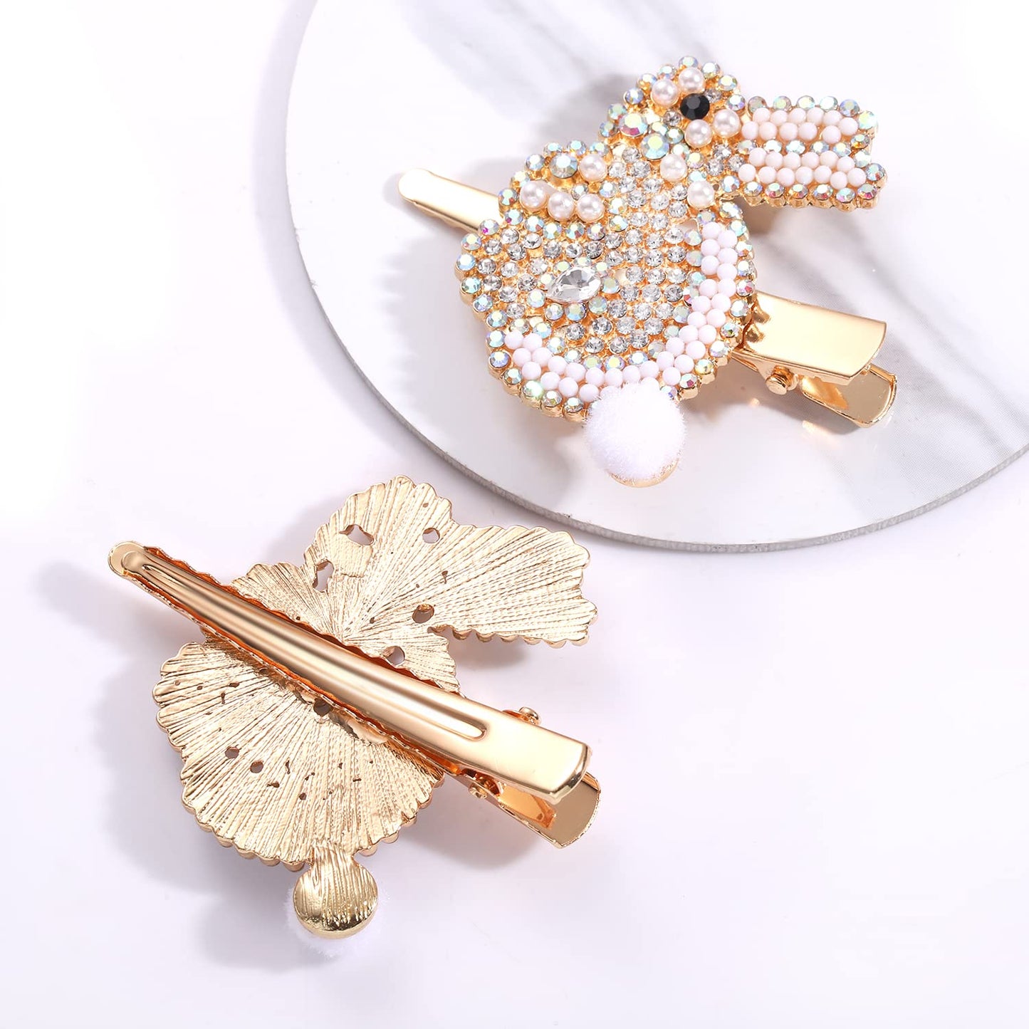 NVENF Easter Hair Clips for Women Girls Sparkling Rhinestone Easter Bunny Hairpins Cute Colorful Sparing Holiday Hair Barrettes Fashion Hair Accessory Beauty & Personal Care NVENF