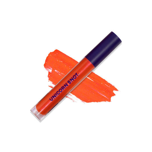 UNICORN SNOT Liquid Metal Lip Paint | Intense Pigment, Non-drying, Metallic Lip Color Makeup | Vegan & Cruelty-free Lip Makeup - LAVA (Fiery Red) Beauty & Personal Care UNICORN SNOT