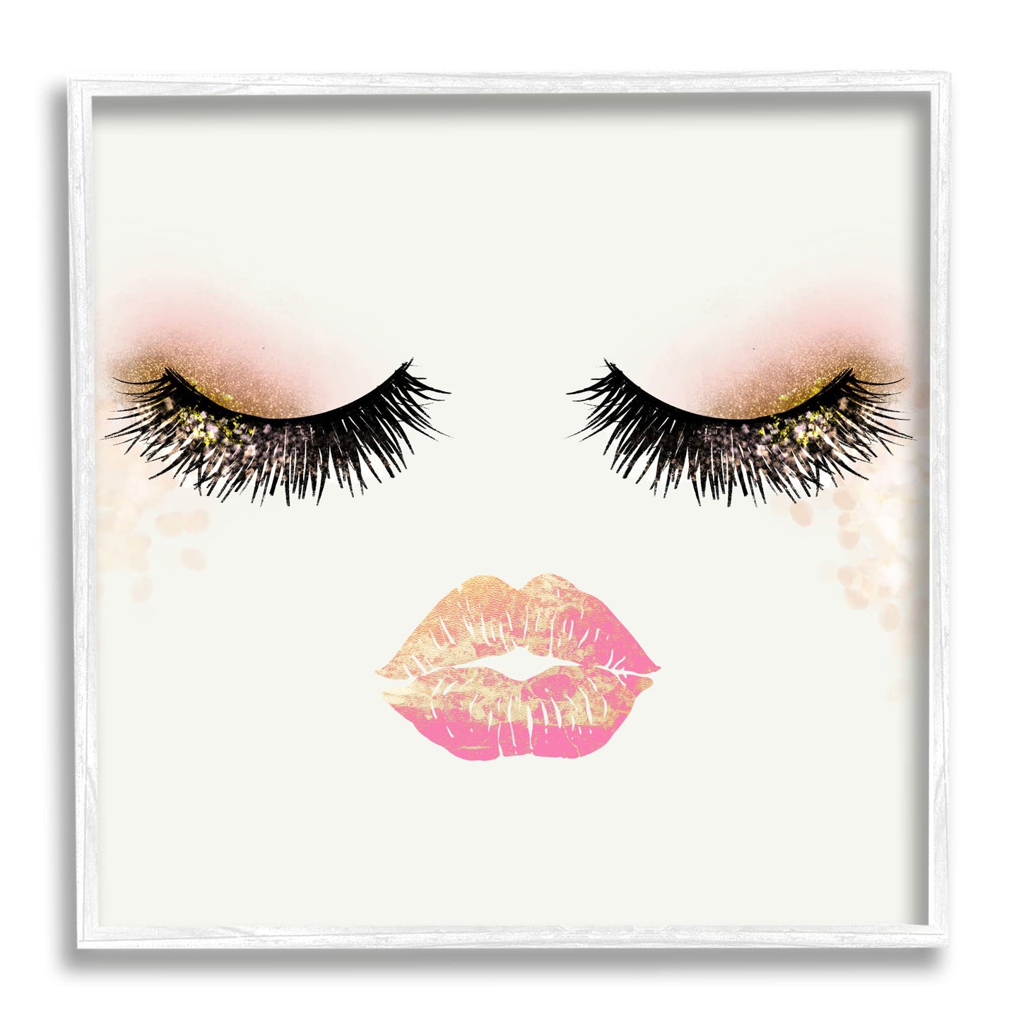 Stupell Industries Babe Face Sparkling Glamorous Fashion Mascara Makeup, Design by Ziwei Li Beauty & Personal Care Stupell Industries