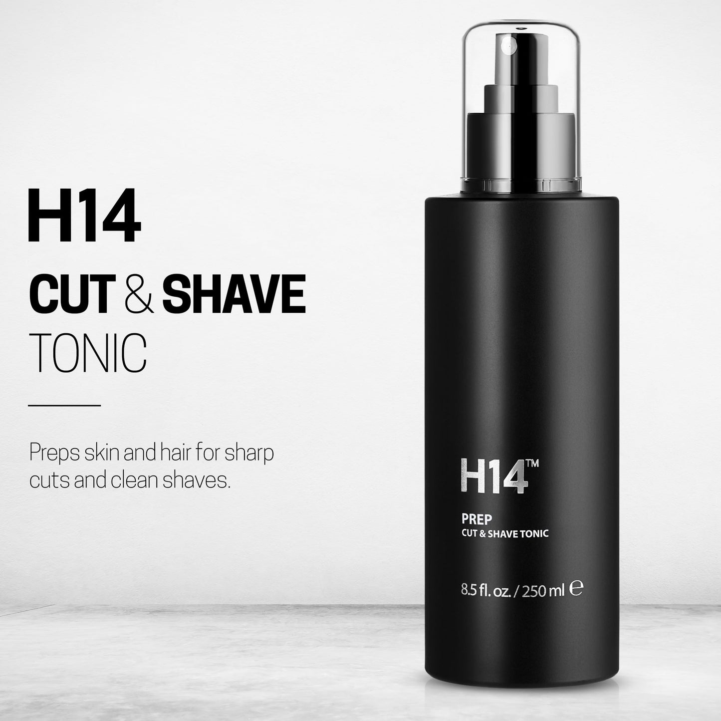H14 PREP Cut & Shave Tonic for Men - Pre-Shave & Haircut Spray with Panthenol & Glycerin, 8.5 fl oz / 250 ml - Soothes Skin & Reduces Razor Burn Beauty & Personal Care H14