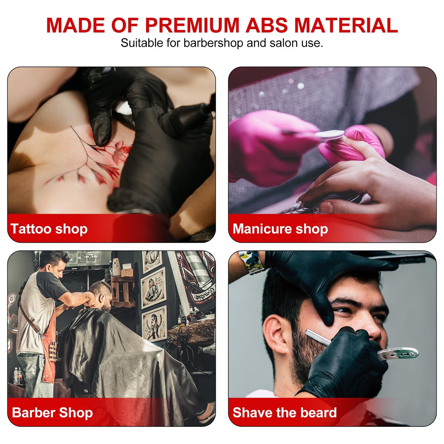 Razor Blade Disposal Container with Lid Portable Plastic Used Blade Bank for Safe Barber Razor for Barbershops and Salons 6X15X4 Inches Beauty and Personal Care FOMIYES