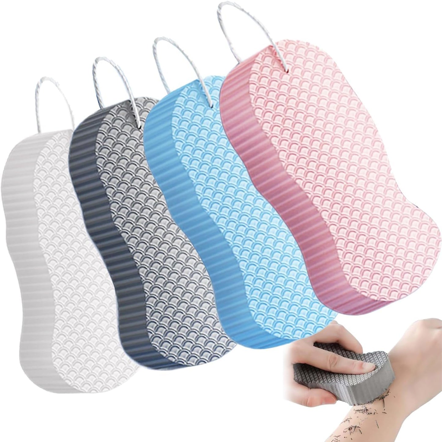 2026 New Exfoliating Sponges Super Soft Bath Sponge,Super Soft Exfoliating Bath Sponge, Exfoliating Bath Sponge for Adults (4 Pack) Beauty and Personal Care KTRolster
