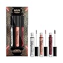 NYX LIP LINGERIE TRIO GLOSS SHIMMER GLITTER Beauty & Personal Care NYX PROFESSIONAL MAKEUP