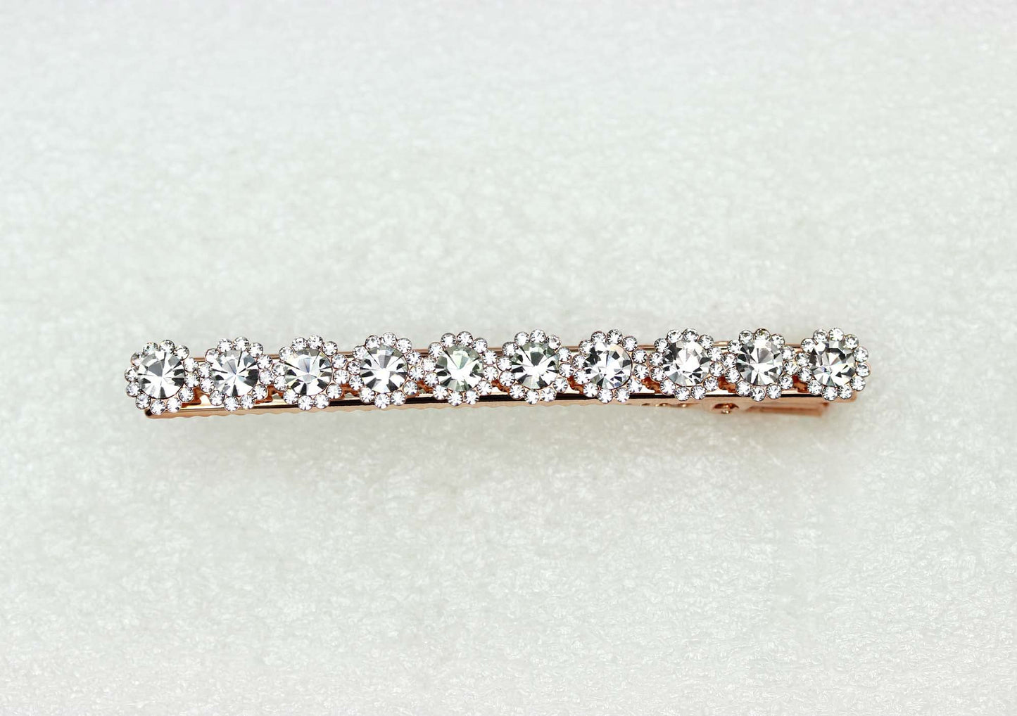 Faship Gorgeous Clear Crystal Floral Small Alligator Hair Clip Beauty & Personal Care Faship