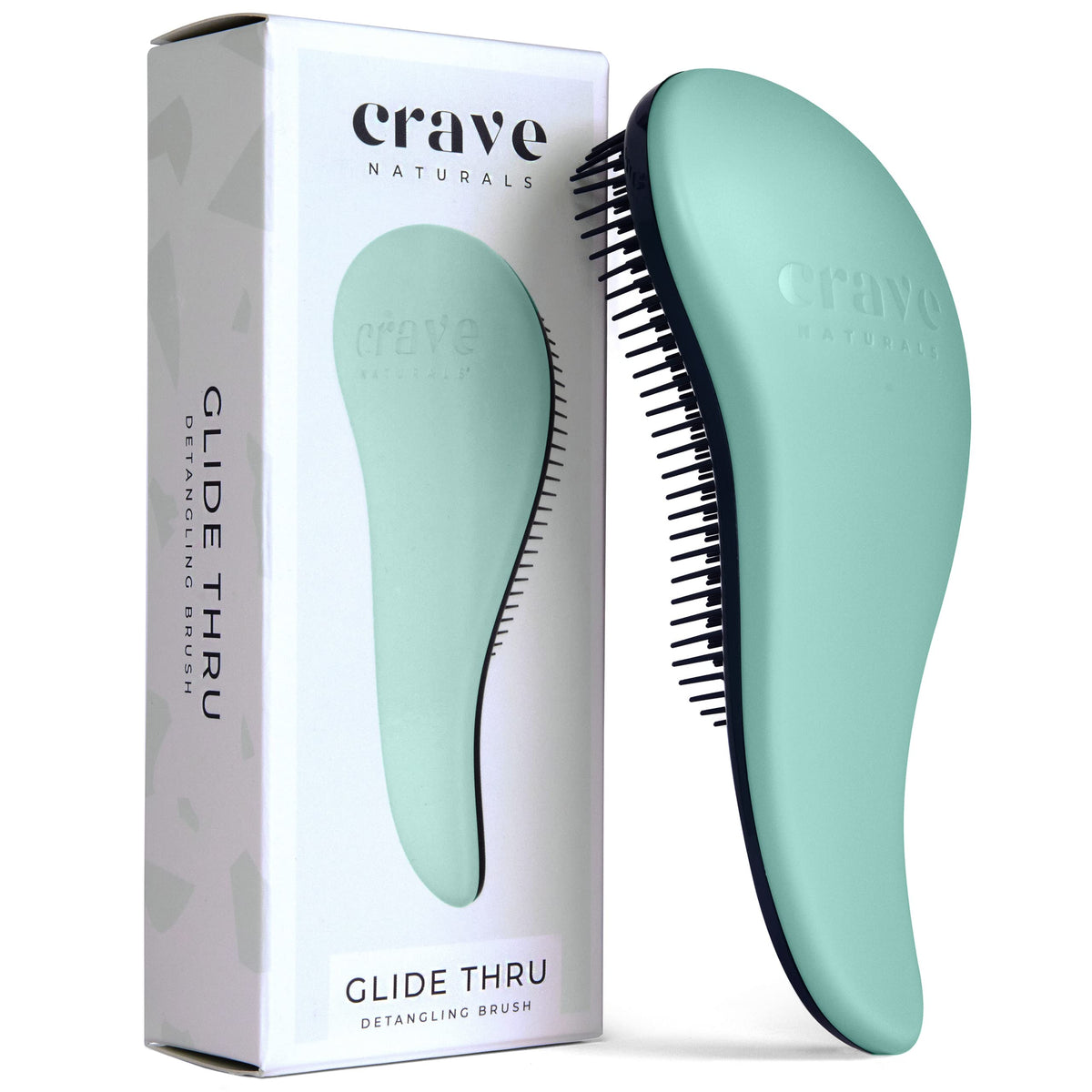 Crave Naturals Glide Thru Detangling Hairbrush That Glides Through Tangles for Wet, Dry and Damaged Hair - Gentle Detangler Styling Tool for Adults Beauty & Personal Care Crave Naturals
