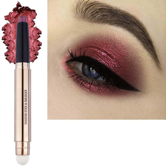 Metiplou Red Eyeshadow Stick Eyeliner pencil For Eye Makeup Cream Shimmer Smooth Glitter Dark Light Matte Single Crayon Primer Palette Hypoallergenic Beauty & Personal Care Metiplou