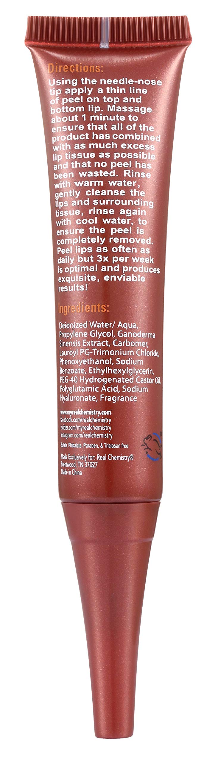 Real Chemistry Environmental Rescue Rich Cherry Lip Peel, 0.5 oz. Beauty and Personal Care Real Chemistry