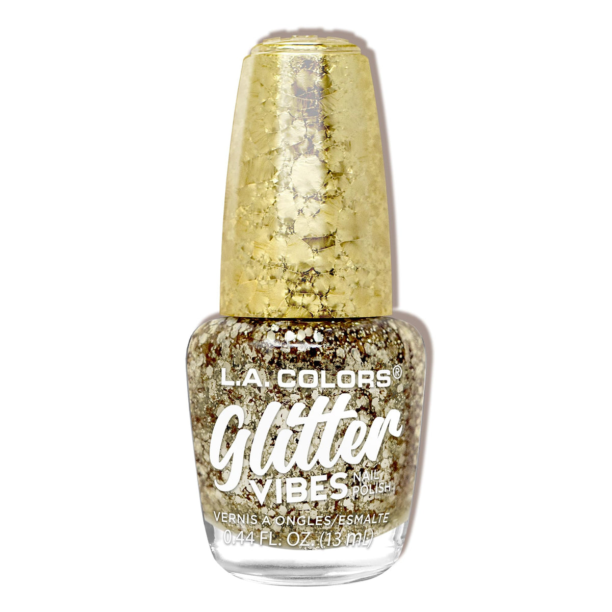 L.A. COLORS Glitter Vibes Polish, Golden Glow CNL356 Beauty & Personal Care L.A. COLORS