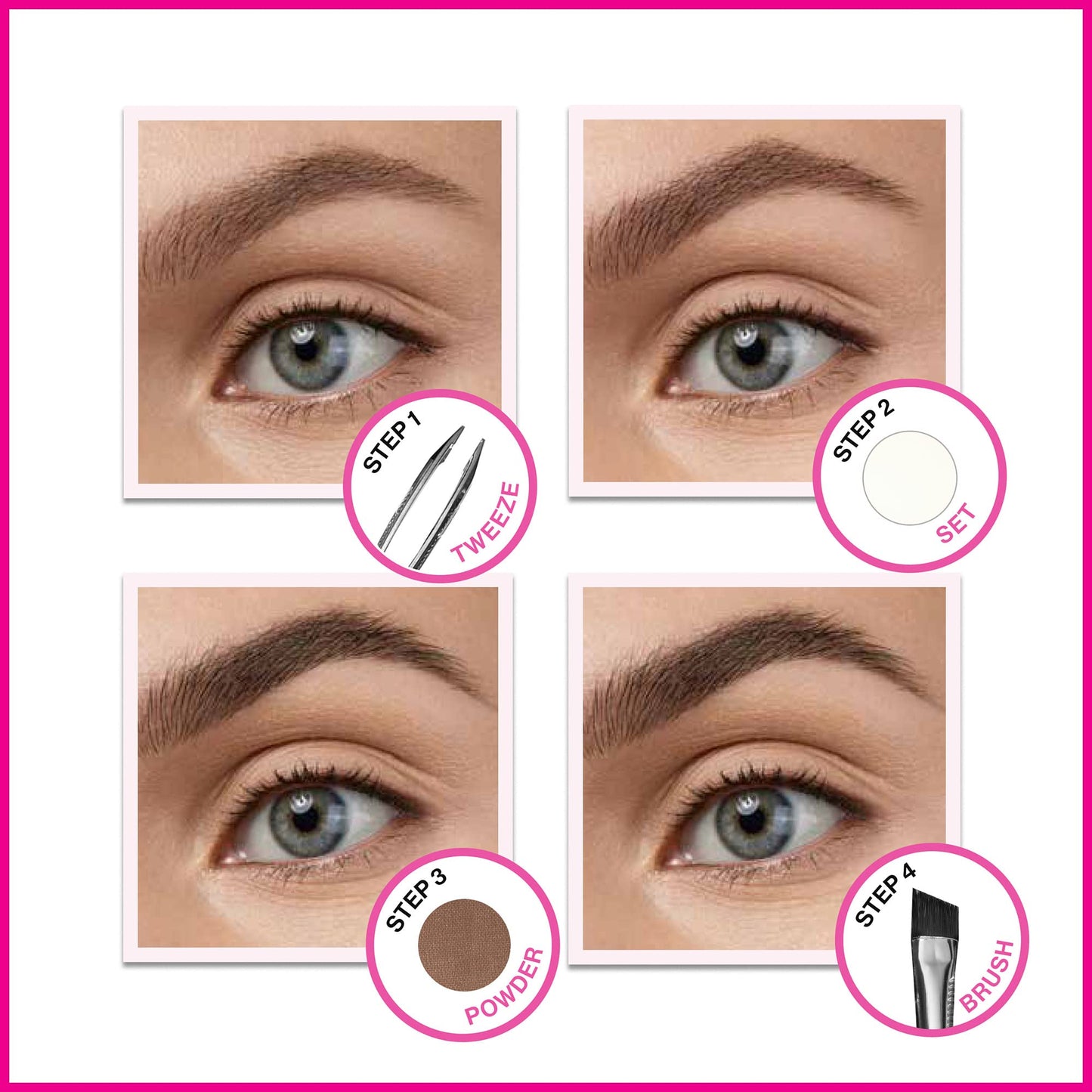 wet n wild Ultimate Eyebrow Makeup Kit, Long-Lasting Matte Brow Powder, Tweezers, Wax & Brush, Built-In Mirror, Purse-Friendly Compact - Dark Brown Beauty & Personal Care wet n wild