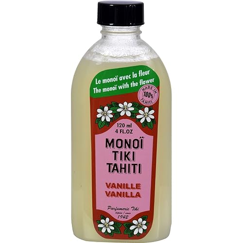 Monoi Tiare Tahiti Coconut Oil Vanilla - 4 fl oz6 Beauty & Personal Care Monoi